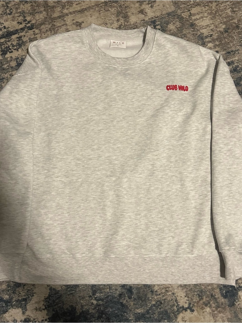 WILO Light Gray Crewneck Sweatshirt
